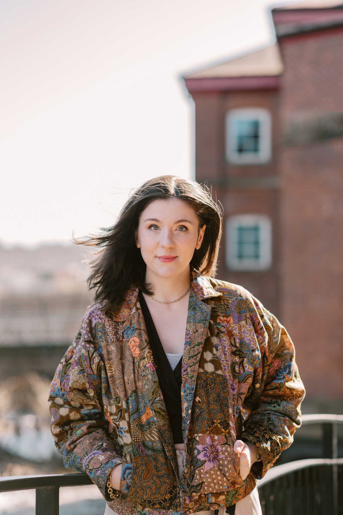 A portrait of Katie Barber in her hometown, Sheffield